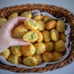 Bolinho De Alheira Na Airfryer com Queijo e Espinafre