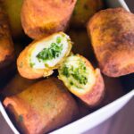 Bolinho De Espinafre Com Queijo Na Airfryer: Receita Muito Fácil 2 Bolinho De Espinafre Com Queijo Na Airfryer