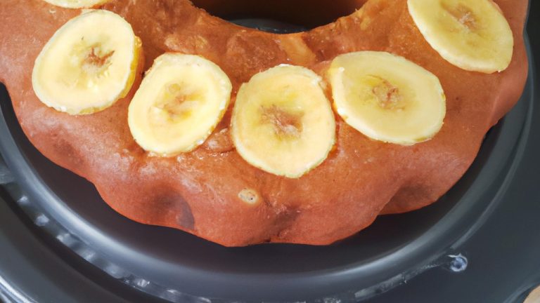 Bolo De Banana Bundt Na Airfryer: Pronto Em 40 Minutos