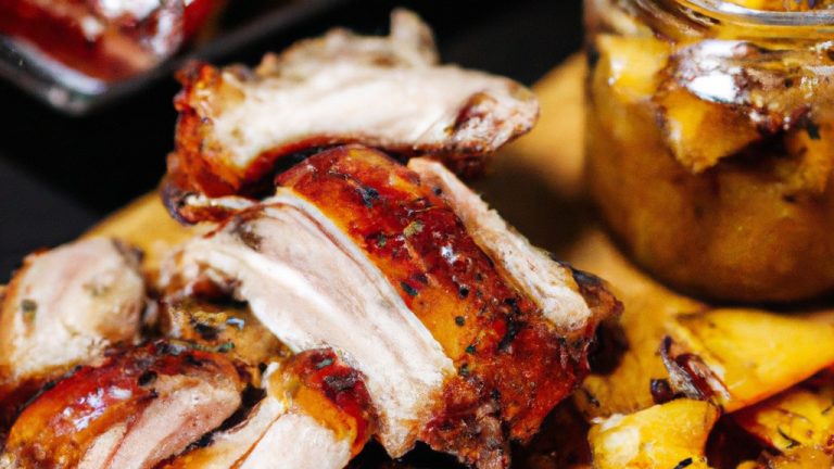 Costelinha de porco suculenta e caramelizada coberta com uma deliciosa mostarda de mel, perfeitamente cozida na Airfryer. A carne é macia e desmancha na boca, enquanto a cobertura agridoce adiciona um toque de sabor.