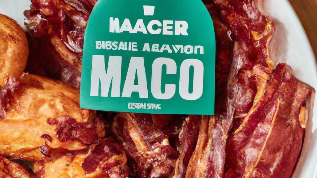 Imagem da Airfryer com uma cesta cheia de Couve Manteiga e Bacon cozidos, com uma tigela de molho ao lado. A couve é verde brilhante e crocante, e o bacon está dourado e crocante.