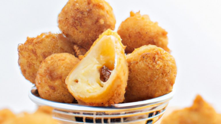 Coxinhas de asa crocantes cobertas com um rico creme de cebola, cozidas até a perfeição na Airfryer. O prato apresenta uma mistura tentadora de textura crocante e saborosa, com o creme de cebola adicionando um toque cremoso e saboroso.