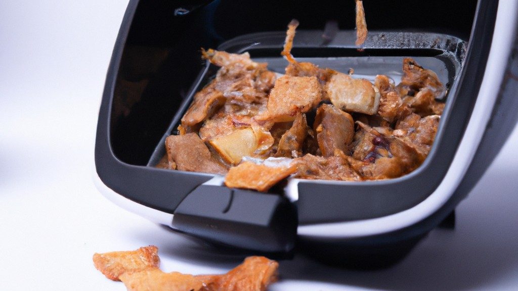 Foto de croutons crocantes feitos na Airfryer. Os croutons são dourados e crocantes, perfeitos para adicionar crocância a saladas, sopas e ensopados.
