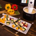 Espetinho De Legumes Na Airfryer Com Queijo Coalho