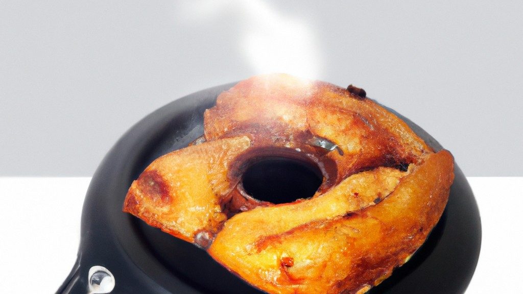 Imagem mostrando o banner de um anúncio enganoso para uma Airfryer com o texto "Golpe da Airfryer Barata: Cuidado para não cair nesta cilada".