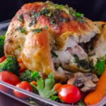 Jantar Na Airfryer: Frango Recheado Com Ervas E Legumes 2 Frango Recheado com Ervas e Legumes