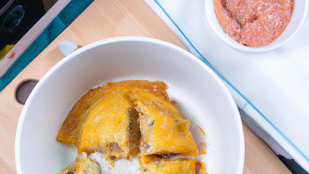 Imagem de uma deliciosa lasanha de frango preparada na Airfryer. A lasanha é composta por camadas de massa, frango desfiado, molho de tomate, queijo e espinafre. A lasanha está cozida e dourada, com o queijo derretido e borbulhante por cima.