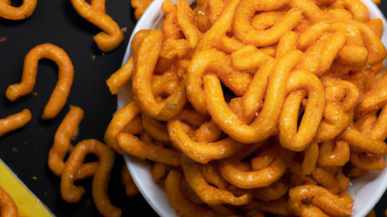Imagem de um prato com ninhos de macarrão cozidos na Airfryer, cobertos com molho de tomate e queijo derretido.