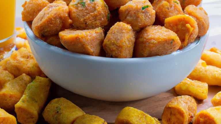 Imagem de um prato de macarrão talharim cozido na Airfryer, com molho de tomate e manjericão. O macarrão está dourado e crocante, e o molho está vermelho e saboroso. A imagem transmite a ideia de uma refeição fácil de preparar e deliciosa.