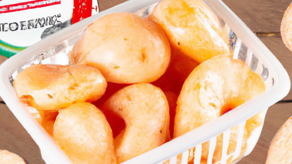 Imagem de mandioca frita crocante com queijo derretido, preparada na airfryer. A mandioca é cortada em palitos grossos e frita até dourar, enquanto o queijo é polvilhado por cima e derretido no calor da airfryer. O prato é acompanhado por um molho de pimenta.