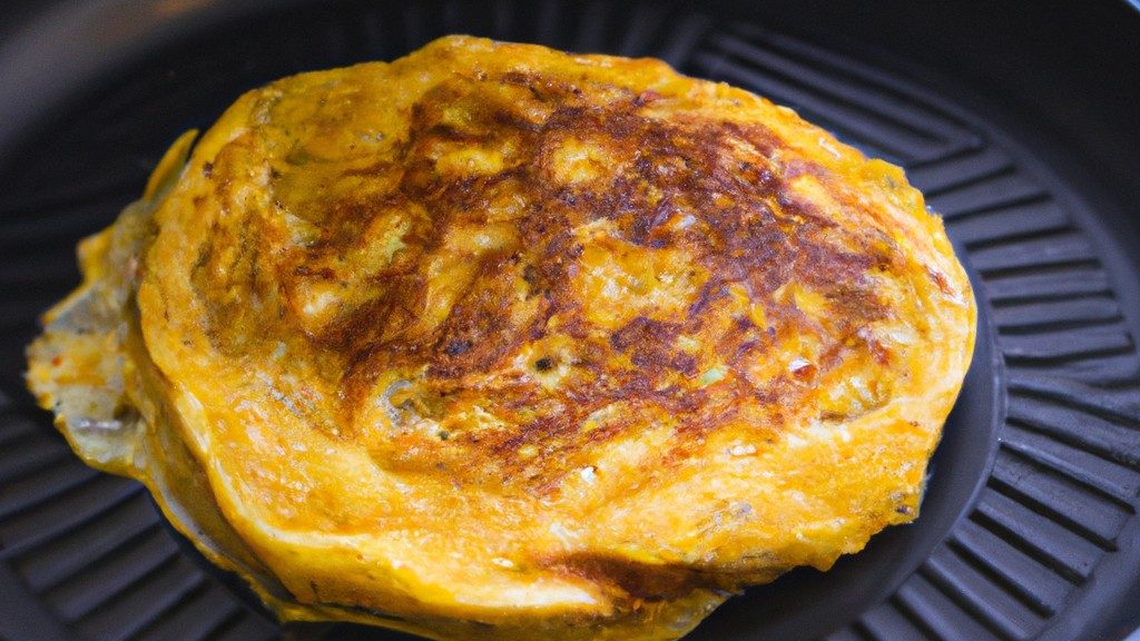 Omelete de claras fofinho e saudável, preparado na airfryer para uma refeição rápida e sem bagunça. Feito apenas com claras de ovo, temperos e uma pitada de queijo, este omelete é uma opção nutritiva e deliciosa para o café da manhã ou um lanche rápido.