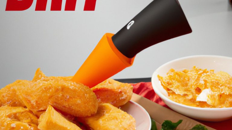 Imagem de palitos de queijo crocantes e dourados feitos na Airfryer, cobertos com uma camada de Doritos esmagados. A combinação do queijo derretido, o crocante dos Doritos e o sabor salgado cria uma iguaria irresistível.