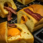 Pão Com Bacon E Ovos Na Airfryer É Fácil E Rápido De Fazer 2 Pão com Bacon e Ovos na Airfryer