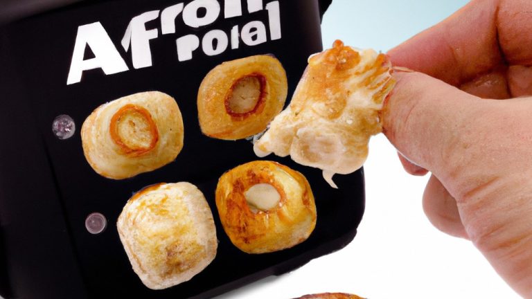 Pão de alho crocante e dourado recém-saído da Airfryer, coberto com uma mistura aromática de ervas e alho.