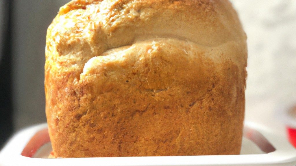 Imagem de uma torrada crocante feita na Airfryer, coberta com manteiga derretida e uma pitada de sal. O fundo desfocado mostra uma Airfryer.