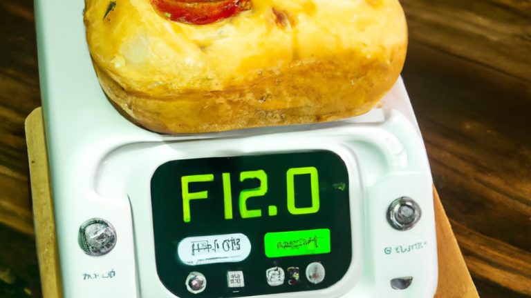 Imagem de pão pizza feito na Airfryer, com crosta crocante e queijo derretido borbulhante. O pão pizza é guarnecido com pepperoni, pimentões verdes e cebolas roxas.