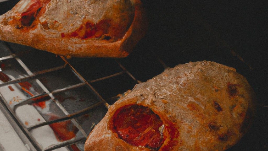 Imagem de uma pizza de cone na fritadeira Airfryer com Rap10. A pizza é feita com massa de pizza Rap10, molho de tomate, queijo e coberturas à escolha. A pizza é cozinhada na Airfryer até ficar crocante e dourada.