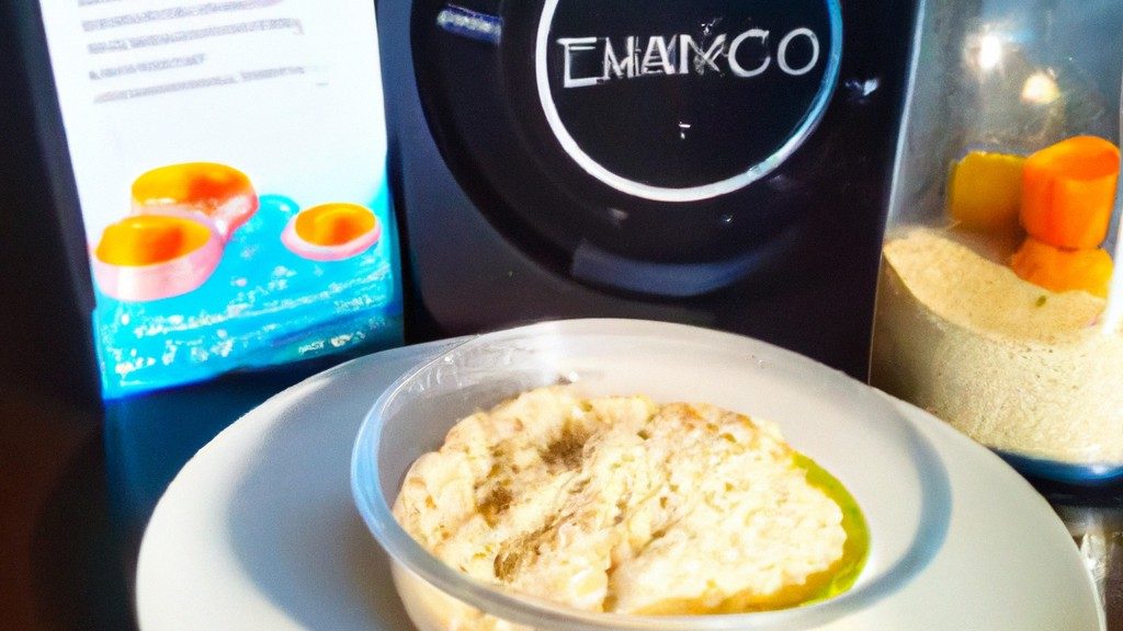Imagem de um pudim saudável preparado na Airfryer, com textura cremosa e cor dourada, guarnecido com frutas vermelhas frescas, nozes e sementes, em um prato branco. O pudim é feito com ingredientes saudáveis, como aveia, banana e especiarias, e está pronto em apenas 25 minutos na Airfryer.