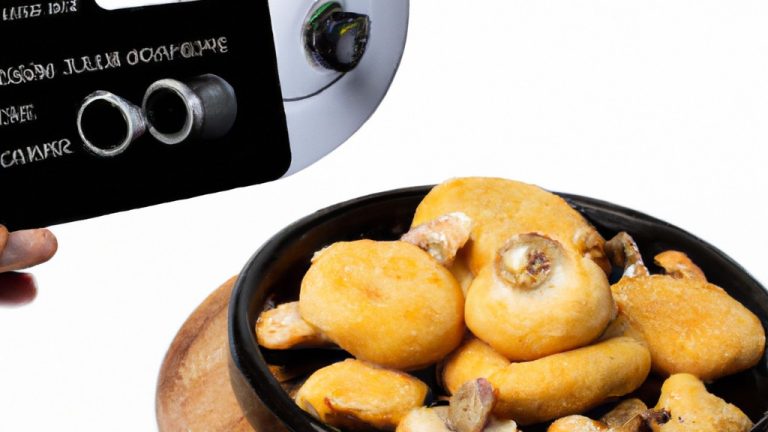 Imagem de um queijo Brie inteiro em uma Airfryer, com a casca derretida e o interior cremoso escorrendo.