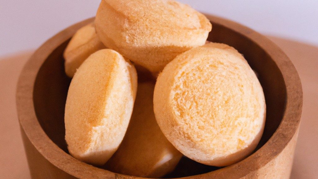 Imagem de biscoitinhos dourados e crocantes feitos na Airfryer, com leite condensado escorrendo do centro. Estes biscoitinhos caseiros são fáceis de fazer e perfeitos para um lanche ou sobremesa rápida.