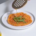 Panqueca de Rúcula com Tomate Seco na Airfryer