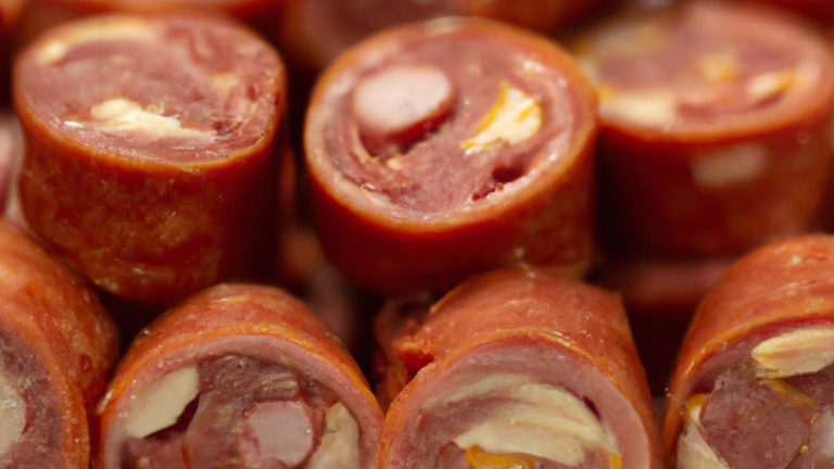 Rocambole de linguiça caseiro, suculento e crocante, preparado na Airfryer. A linguiça é moída e temperada, enrolada em uma massa folhada e assada até dourar. Perfeito para um lanche rápido ou uma refeição rápida e fácil.