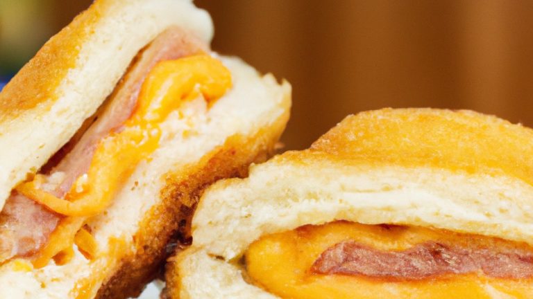 Imagem de sanduíches empanados dourados e crocantes preparados na airfryer, servidos com molho de tomate.