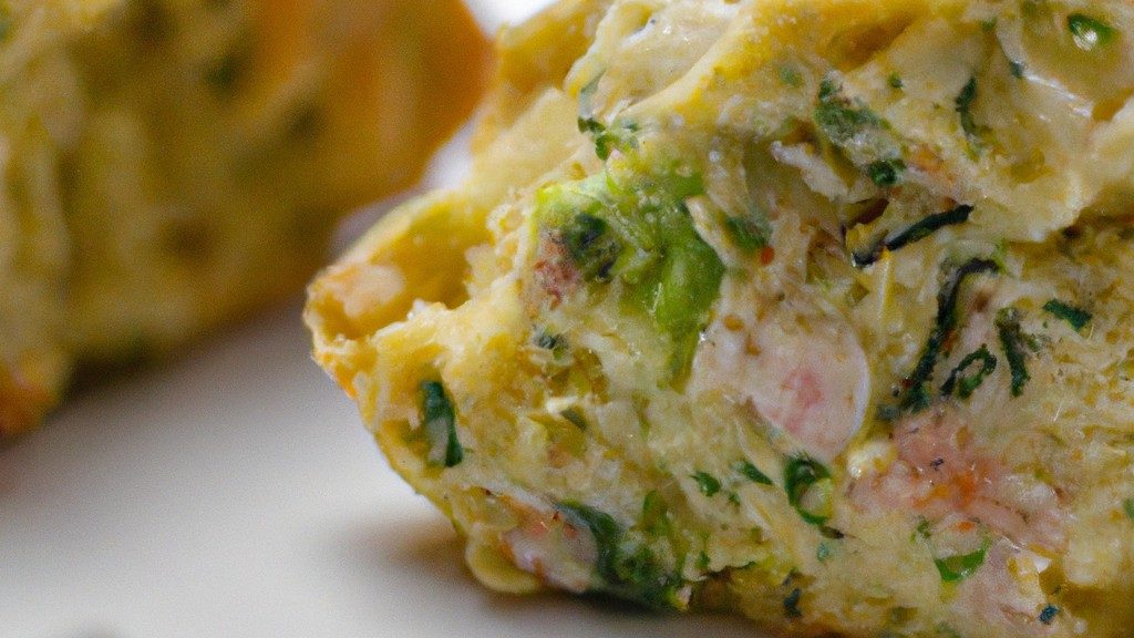 Tortinha de repolho assada na Airfryer, com uma crosta crocante e recheio cremoso de repolho, cebola, bacon e queijo.