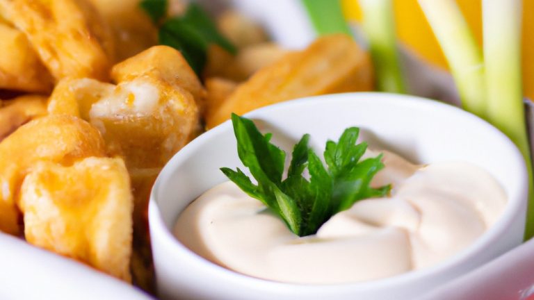 Imagem de tulipa de frango empanada frita ao ar com maionese e queijo parmesão. As tulipas de frango são crocantes e douradas, com maionese cremosa e queijo parmesão polvilhado por cima.