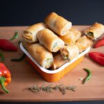 Rolinho Primavera Com Massa De Pastel Na Airfryer, Fica Delicioso 2 Rolinho Primavera Com Massa De Pastel Na Airfryer