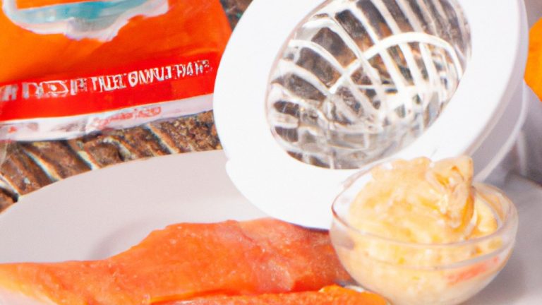 Salmão com Crosta Crocante: Uma refeição saudável e deliciosa feita na Airfryer. O salmão é coberto com uma crosta crocante de ervas, limão e especiarias, resultando em um prato tenro e suculento com um exterior crocante. A Airfryer cozinha o salmão rapidamente e uniformemente, garantindo uma refeição rápida e fácil de preparar.
