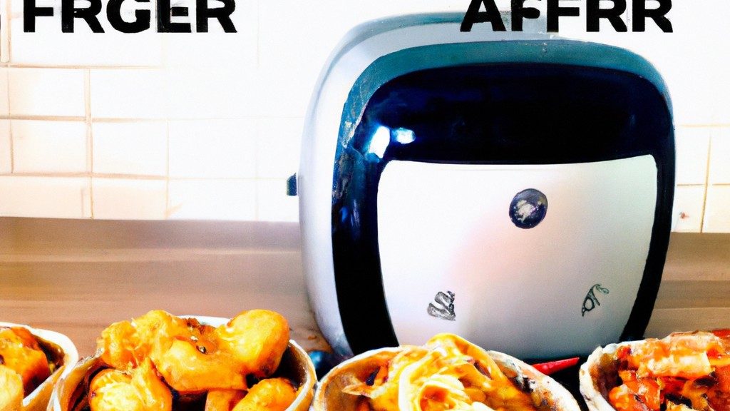 Imagem de uma equipe de pessoas sorrindo e trabalhando em um escritório. O texto na imagem diz "Sobre O Site Review Airfryer: Quem Somos!"