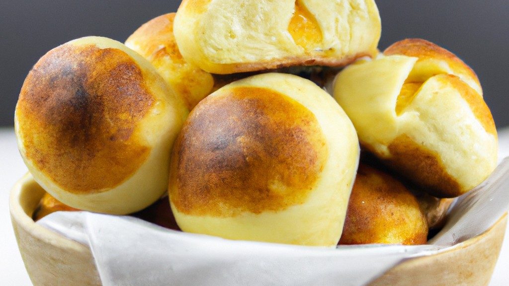 Imagem de bisnaguinhas douradas e crocantes preparadas na Airfryer, com texto sobreposto "Sonho de Bisnaguinha na Airfryer: Receita Fácil e Rápida!"