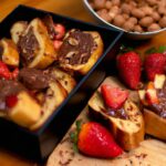 Torrada Doce Na Airfryer Com Amendoim, Morango E Chocolate 2 Torrada Doce Na Airfryer Com Amendoim, Morango E Chocolate