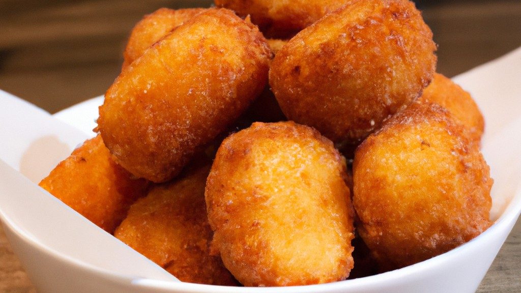 Imagem de torresminhos crocantes e dourados em um prato, preparados na Airfryer. A receita oferece um método fácil e delicioso para desfrutar de torresminhos caseiros sem a necessidade de fritura.
