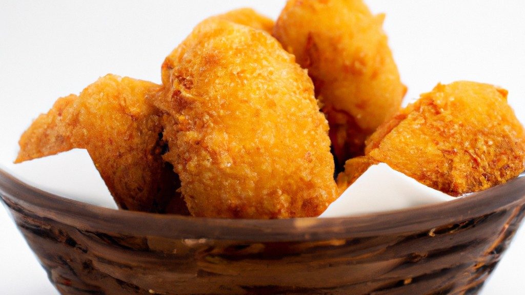 Imagem de uma Fritadeira Air Fryer Midea 4L, um eletrodoméstico de cozinha usado para fritar alimentos com pouco ou nenhum óleo. A fritadeira é preta e tem capacidade para 4 litros. É mostrada com uma variedade de alimentos que podem ser fritos na fritadeira, incluindo frango, batatas fritas e legumes.