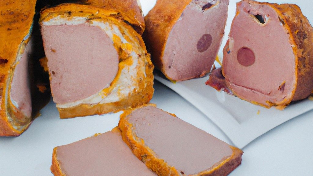 Uma imagem de um bolo de carne redondo e dourado em uma airfryer. O bolo de carne é coberto com uma crosta crocante e tem um recheio suculento e macio.