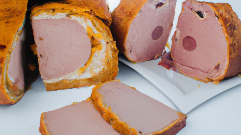 Uma imagem de um bolo de carne redondo e dourado em uma airfryer. O bolo de carne é coberto com uma crosta crocante e tem um recheio suculento e macio.