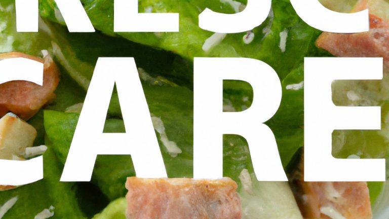 Imagem de uma tigela de salada Caesar feita na Airfryer, com alface romana crocante, croutons dourados e um molho cremoso de parmesão.