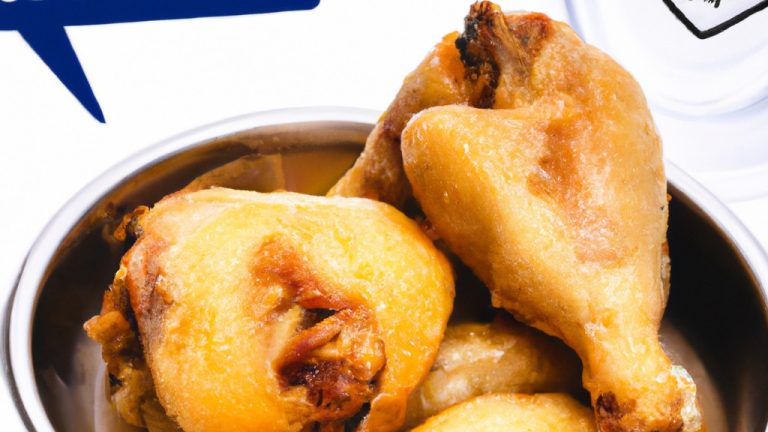 Imagem de um coração de frango cozido na airfryer, com uma crosta dourada e crocante. O coração é servido em um prato com um ramo de alecrim ao lado.
