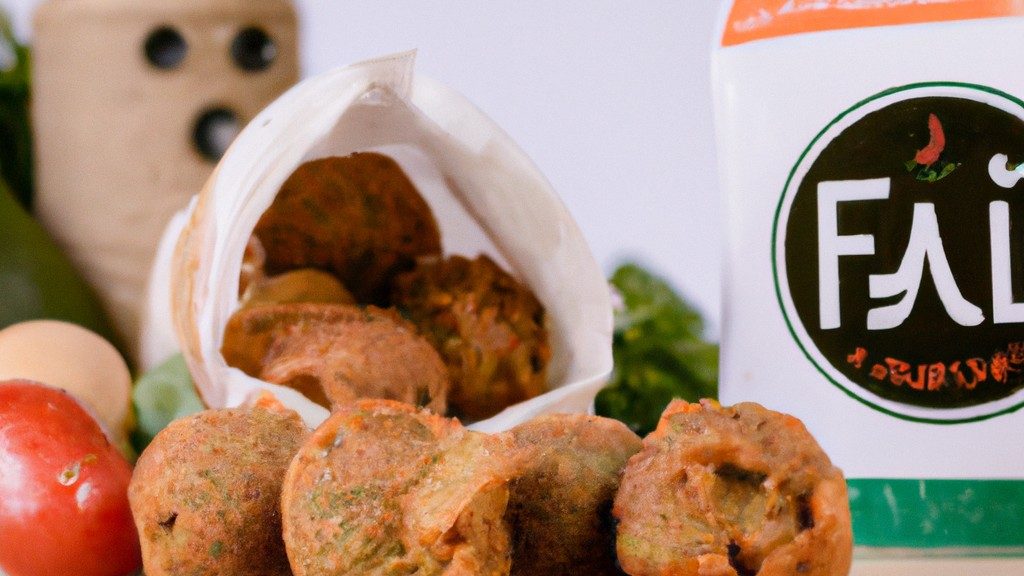 Imagem de falafel crocantes e dourados feitos na Airfryer, dispostos em um prato com tahine e salada ao lado.