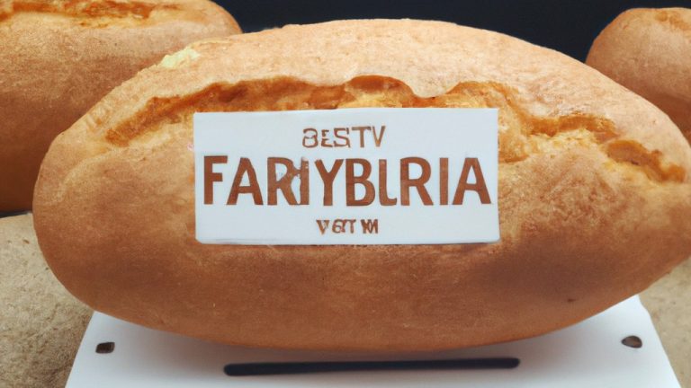 Imagem de um prato oval cheio de pão australiano assado na Airfryer. O pão é dourado e crocante, com uma crosta espessa. Os buracos na massa são visíveis e o pão é cortado em fatias.