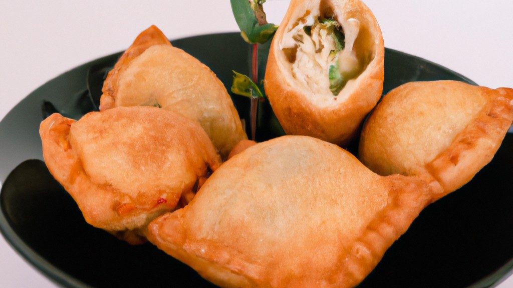 Imagem mostra uma couve-flor inteira empanada, colocada em uma cesta de fritadeira airfryer. A couve-flor está coberta com uma crosta dourada e crocante.