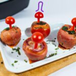 Tomates Recheados À Caprese Na Airfryer 2 Tomates Recheados à Caprese na Airfryer