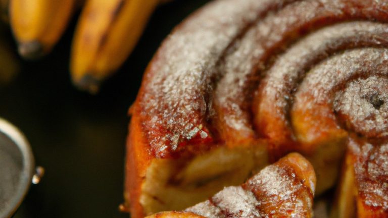 Torta De Banana Com Doce De Leite Na Airfryer