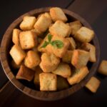 Croutons Receita Deliciosa Na Airfryer 2 Croutons crocantes e saborosos