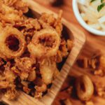 Salgadinhos Sequilhos de Cebola e Bolinhos de Água