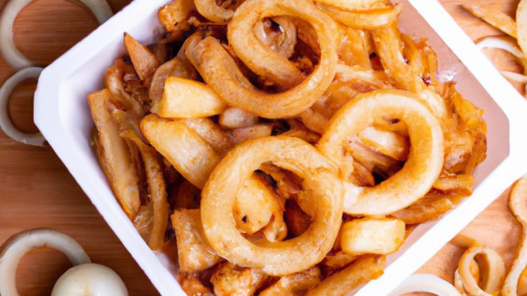 Acompanhamentos Batatas Fritas Anéis De Cebola Receita Deliciosa Na Airfryer