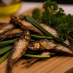 Iscas de Anchova na <a href=