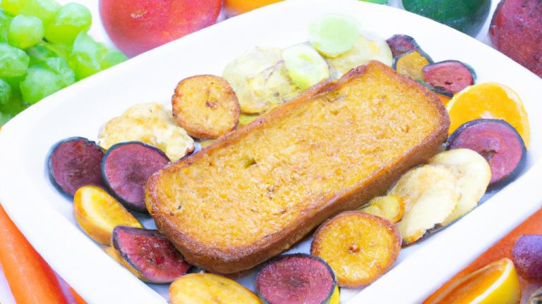 Bolo de Cenoura com Frutas Cristalizadas na Airfryer